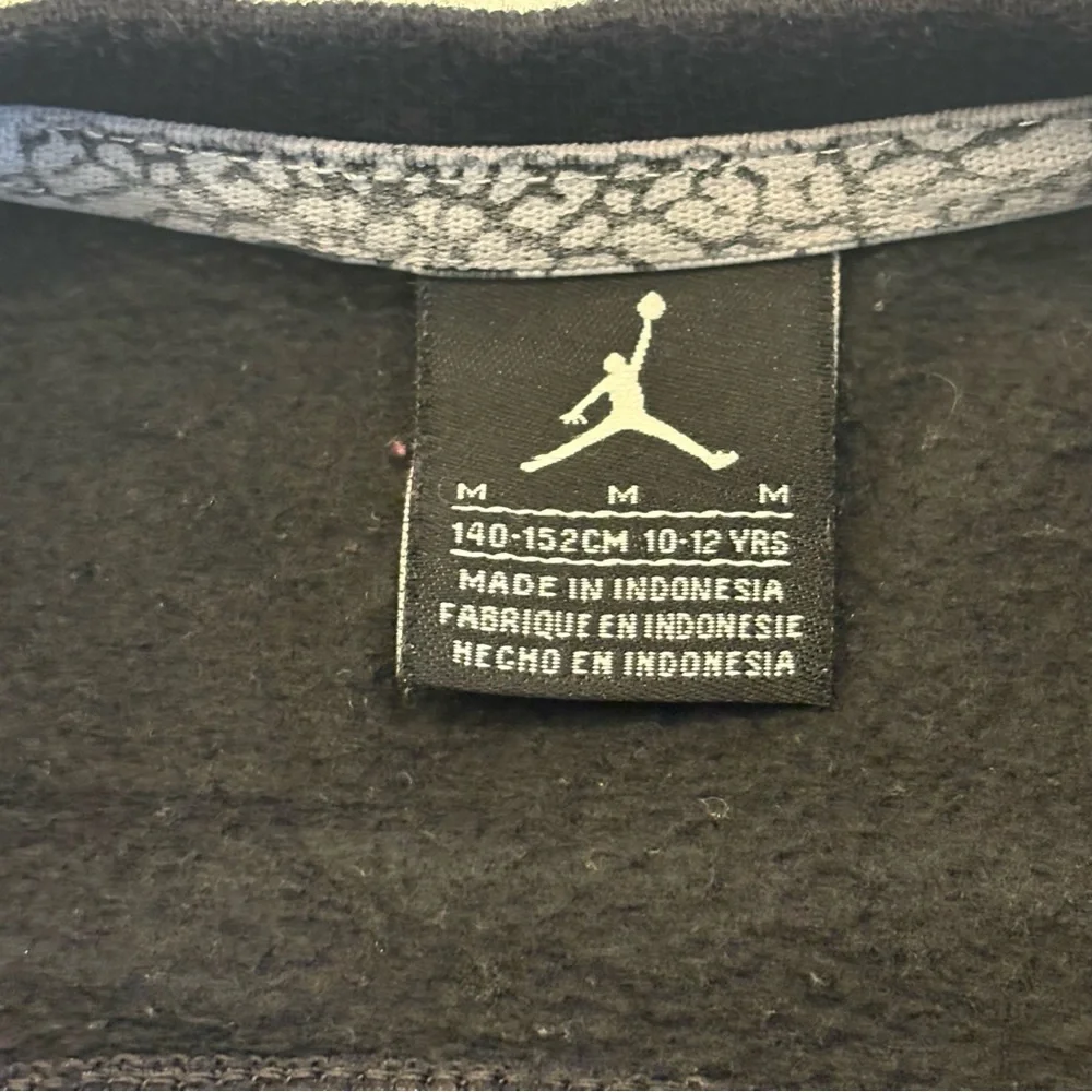 Jordan Jumpman‎ Black Crewneck Sweatshirt Youth M (Fits Women's XS–S)
